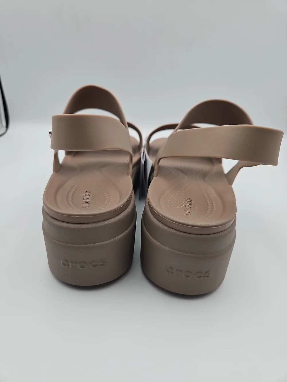 Crocs Women’s Platform Sandal in Taupe